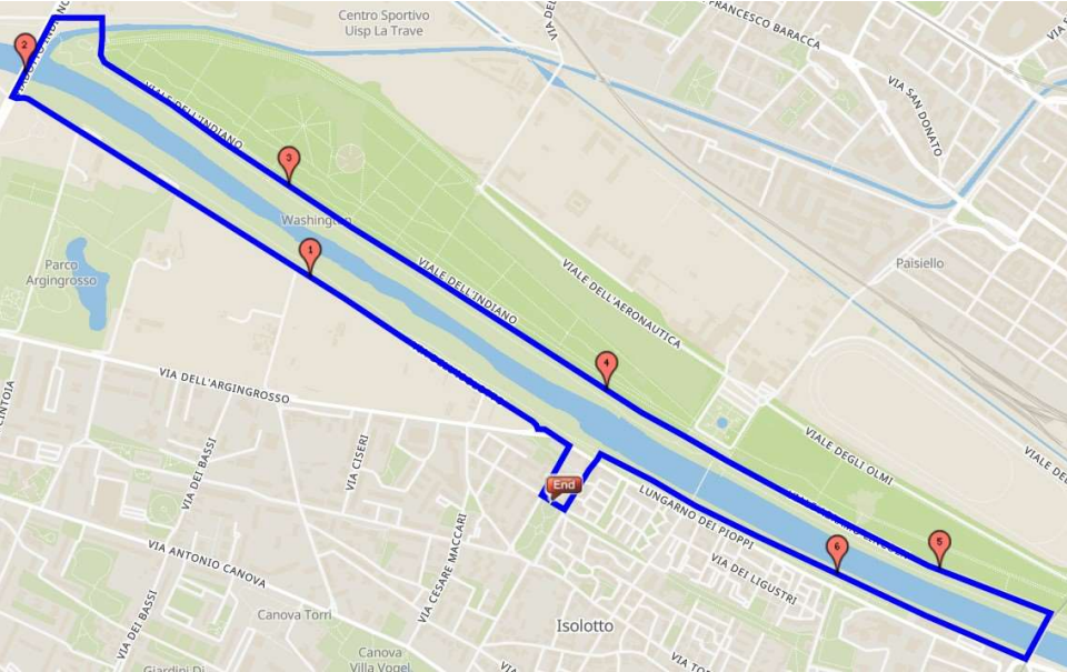 percorso corsa non competitiva 7km corri per michela 2023